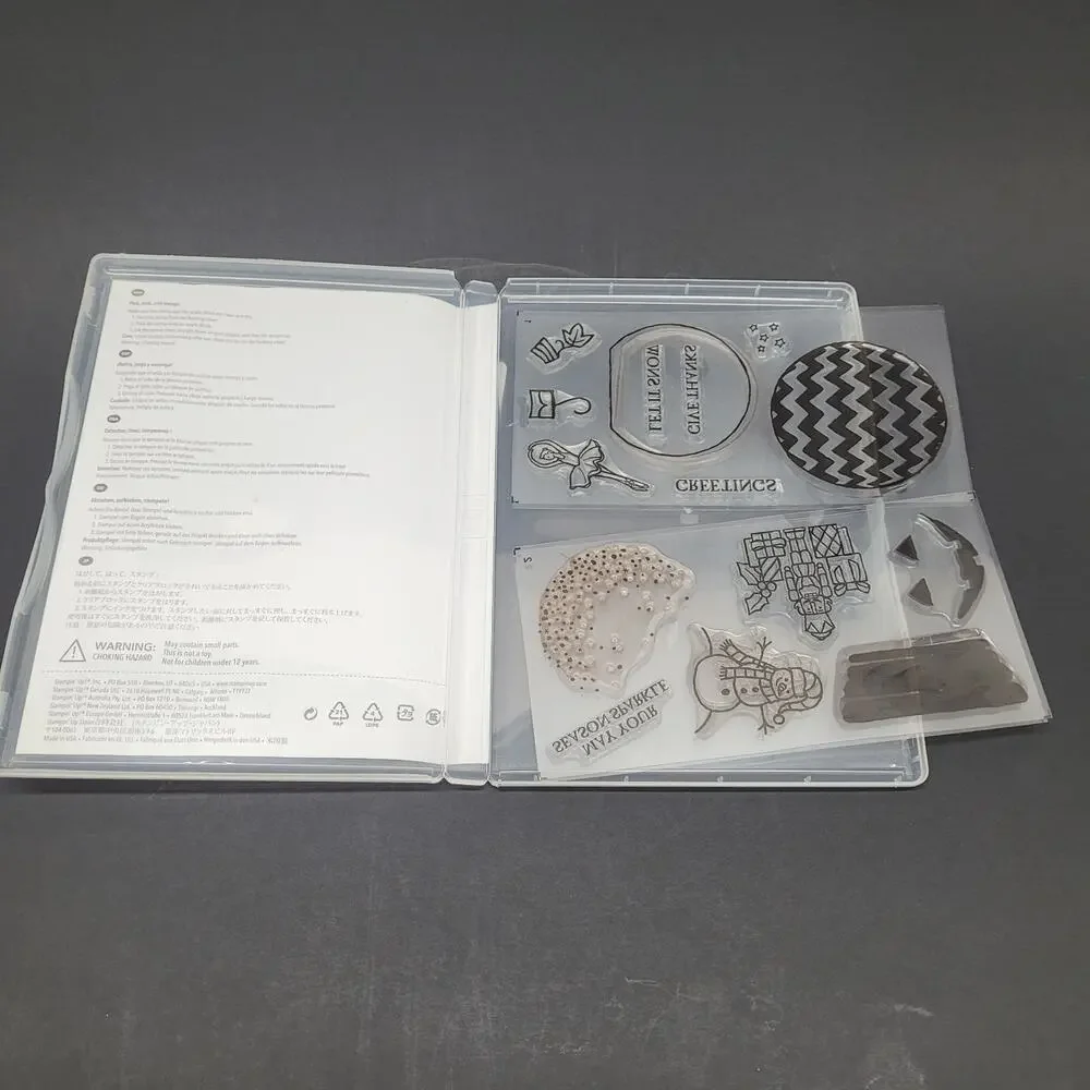 Stampin’ Up Cling Rubber Stamp Lot of 10 Sets Many Unused USA